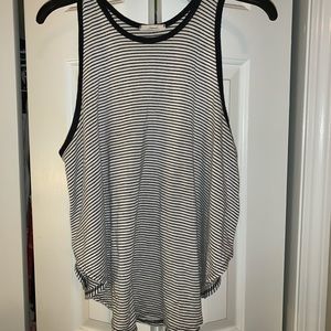 Black/White Striped Tank